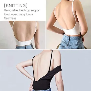 JUST BEHAVIOR Women's Low Back Seamless Comfort Wire-Free Bra with Removable Pads Multiple Colour (Rich Black, ONE Size)