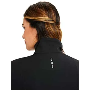 Healing Hands Womens Scrub Jacket 2 Pocket HH360 5067 Carly Zip Up Stylish Women Jacket Black L