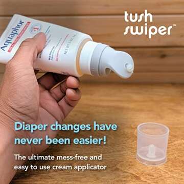 Eli & Ali Tush Swiper - Diaper Rash Cream & Butt Paste Applicator - Universal Fit for Most Diaper Cr...