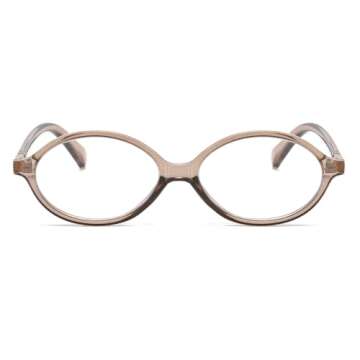 JOVAKIT Retro Oval Blue Light Blocking Glasses for Women Vintage Fashion 90s Small Oval Frame Eyegla...