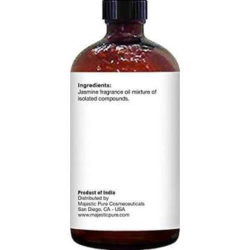 Majestic Pure Jasmine Essential Oil | 100% Pure & Natural | Premium for Hair, Home, Skin & Massage |...