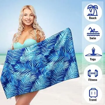 Oversized Microfiber Beach Towels - Quick Dry & Sand Free