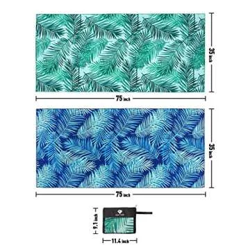 Oversized Microfiber Beach Towels - Quick Dry & Sand Free