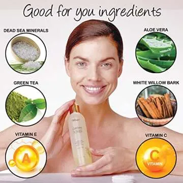 Deluvia Clarifying Toner for Face, Hydrating Face Toner for Sensitive, Dry, Aging Skin. Facial Toner...