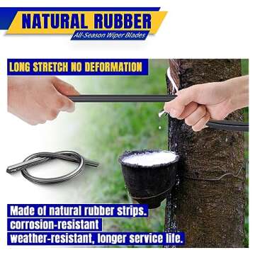 3 wipers Replacement for 2006-2011 Chevy chevrolet HHR, Windshield Wiper Blades Original Equipment Replacement - 18"/18"/11" (Set of 3) U/J HOOK