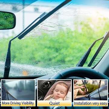 3 wipers Replacement for 2006-2011 Chevy chevrolet HHR, Windshield Wiper Blades Original Equipment Replacement - 18"/18"/11" (Set of 3) U/J HOOK