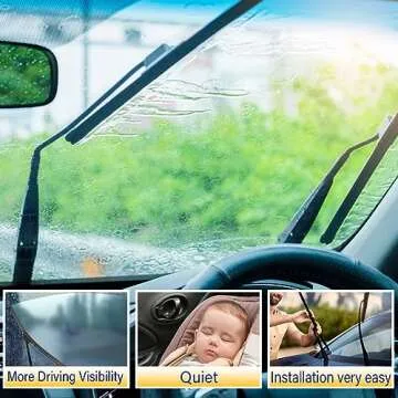 3 wipers Replacement for 2006-2011 Chevy chevrolet HHR, Windshield Wiper Blades Original Equipment Replacement - 18"/18"/11" (Set of 3) U/J HOOK