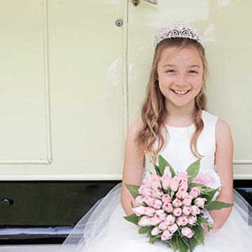 Elegant Didder Silver Crystal Tiara Crown for All Occasions