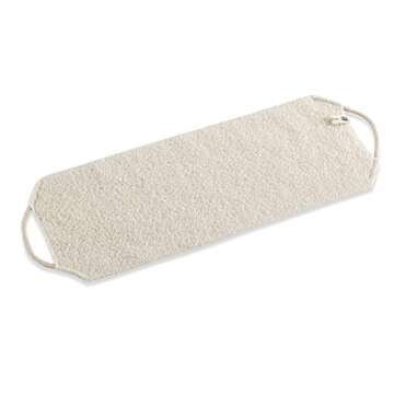 Earth Therapeutics Organic Cotton Exfoliating Wash Towel with Straps