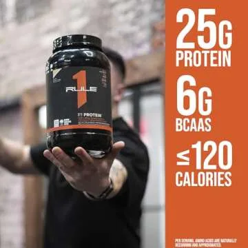 Rule One R1 Protein Powder - 25g Whey Isolate & Hydrolysate for Optimal Performance