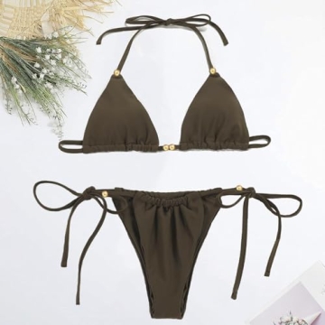 Stylish Halter String Bikini Set for Summer Fun