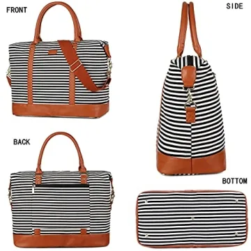 BAOSHA HB-28 Women's Canvas Weekender Travel Bag