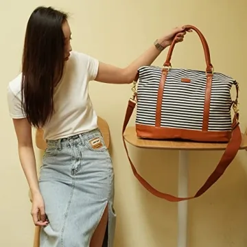 BAOSHA HB-28 Women's Canvas Weekender Travel Bag