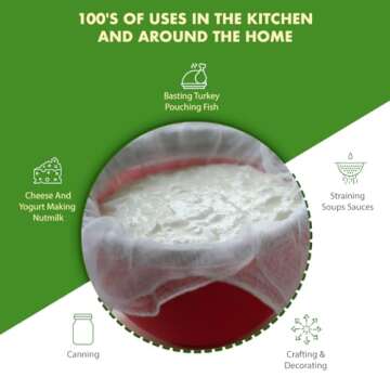 Regency Wraps Chef-Grade Cotton Cheese Cloth - Safe and Durable for Cooking, Canning, and Crafting