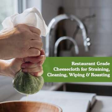 Regency Wraps 100% Cotton Cheese Cloth for Versatile Kitchen Use