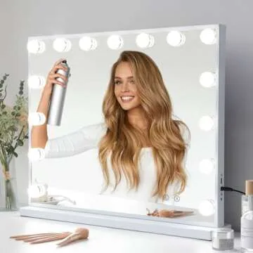 Fenair Hollywood Vanity Mirror with Lights & Speakers