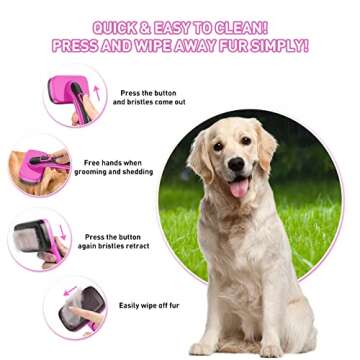 YOPETAYU Self-Cleaning Slicker Brush Perfect for All Pets