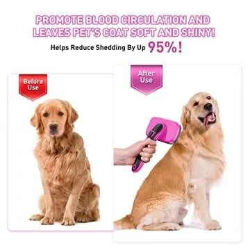 YOPETAYU Self-Cleaning Slicker Brush Perfect for All Pets