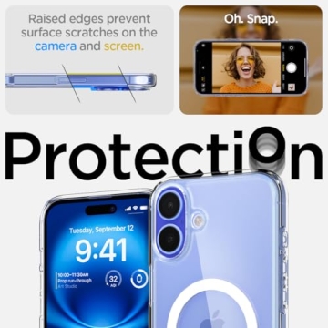 Spigen Ultra Hybrid MagFit Designed for iPhone 16 Plus Case [Anti-Yellowing] [Military-Grade Protection] Compatible with MagSafe - White