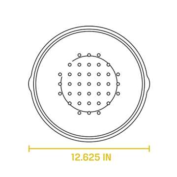 Lodge L10SC3 Cast Iron Lid, 12-inch