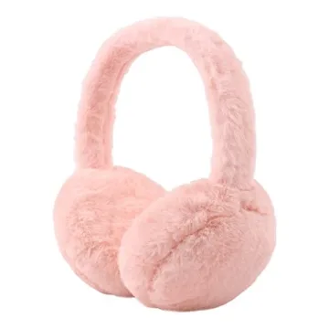 Fluffy Ear Muff for Women Plush Foldable Earmuffs Kids Winter Earmuffs Girls Boys Cold Weather Ear W...