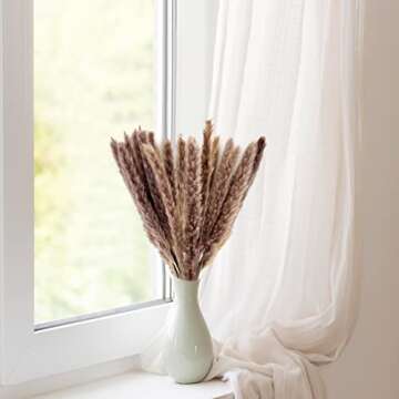 Pampas Grass Decor 30 Pcs Natural Dried 18 Inch