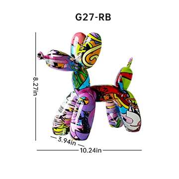 Charming SVNXIUS Balloon Dog Statue for Home Decor