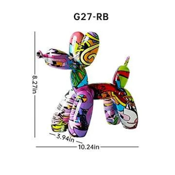 Charming SVNXIUS Balloon Dog Statue for Home Decor