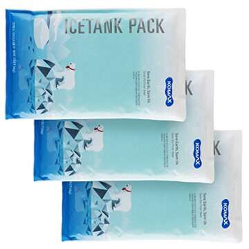 Komax Reusable Ice Packs - 12-15 Hours of Cold Gel Packs
