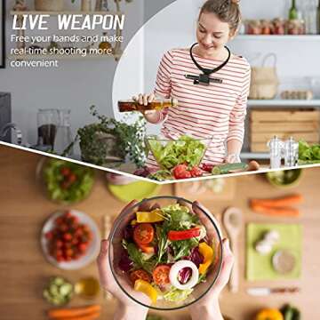 Mobile Phone POV/VLOG Neck Holder and Head Strap Mount Kit,Compatible with iPhone 12 11 Pro Max Plus,GoPro Hero 9, 8, 7, 6, 5,OSMO Action, AKASO,Action Camera and Cell Phone Video Shoot Accessories