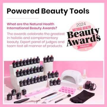 Beetles Gel Nail Polish Kit 53 Pcs Starter Set for DIY Manicure