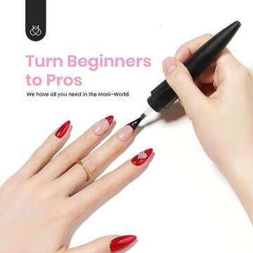 Beetles Gel Nail Polish Kit 53 Pcs Starter Set for DIY Manicure