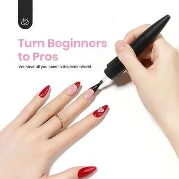 Beetles Gel Nail Polish Kit 53 Pcs Starter Set for DIY Manicure