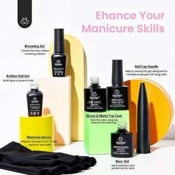 Beetles Gel Nail Polish Kit 53 Pcs Starter Set for DIY Manicure