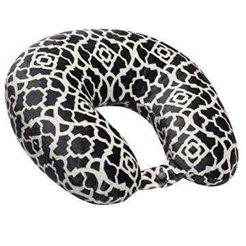 Wolf Essentials Cozy Microfiber Neck Pillow - Compact, Machine Washable for Travel, Home Use - Charc...