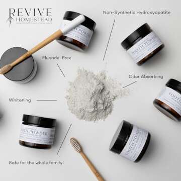 Fluoride-Free Hydroxyapatite Tooth Powder for Natural Whitening