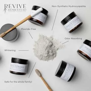 Fluoride-Free Hydroxyapatite Tooth Powder for Natural Whitening