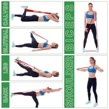 WIKDAY Resistance Bands for Strength and Flexibility Training