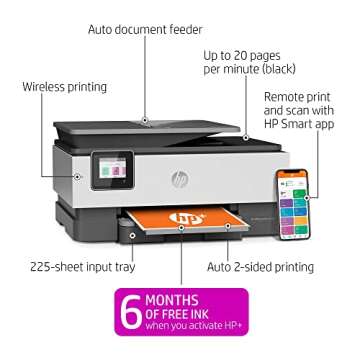 HP OfficeJet Pro 8025e Multifunction Printer with Free Ink
