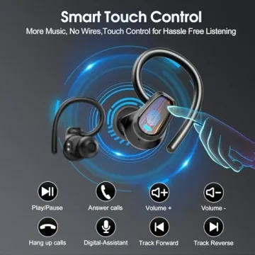 OYIB Wireless Earbuds with Deep Bass & Earhooks