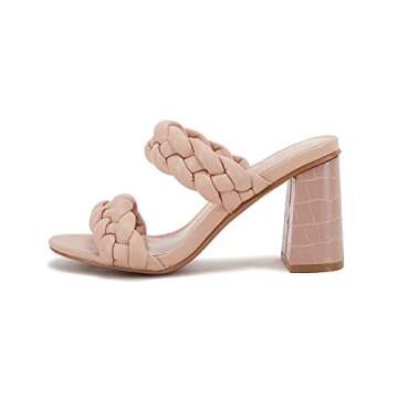 Stylish VETASTE Women's Braided Heeled Sandals for Summer