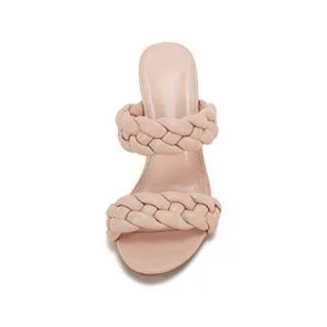 Stylish VETASTE Women's Braided Heeled Sandals for Summer