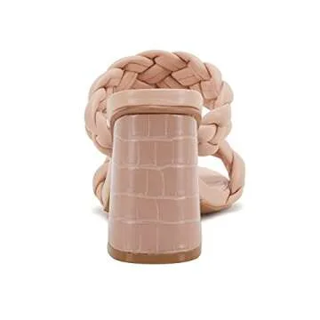 Stylish VETASTE Women's Braided Heeled Sandals for Summer