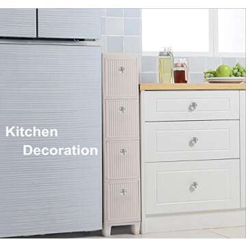 26 pcs Glass Cabinet Knobs Crystal Drawer Pulls Clear 30 mm Diamond for Kitchen, Bathroom Cabinet, Dresser and Cupboard by DeElf