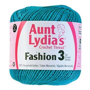 Aunt Lydia's Crochet Thread - Size 3 - 2 Pack Warm Teal