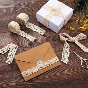 Tatuo 40 Yards Vintage Cotton Lace Trim For Crafts