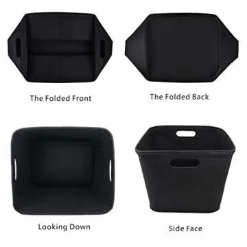 Stylish Felt Storage Basket for Home Organization