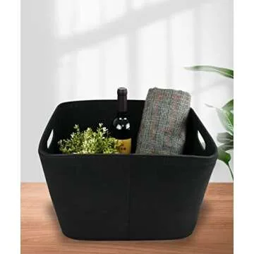 Stylish Felt Storage Basket for Home Organization