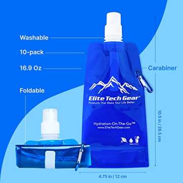 ETG Collapsible Water Bottle - Lightweight & Eco-Friendly