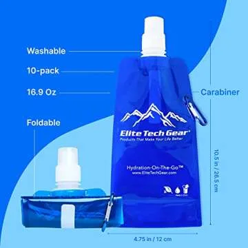 ETG Collapsible Water Bottle - Lightweight & Eco-Friendly